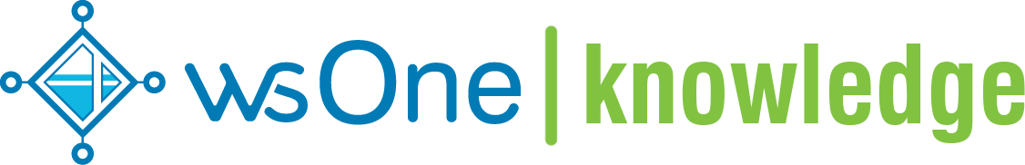 wsOne Help Desk Help Center home page